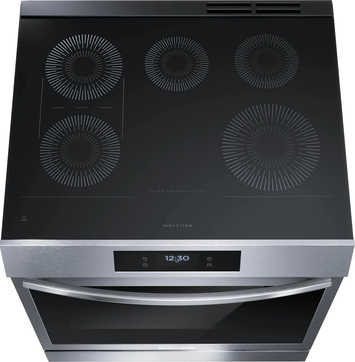 30" Front Control Induction Range with Total Convection - Image 2