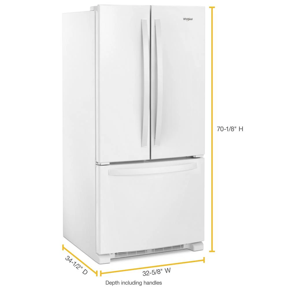 33-inch Wide French Door Refrigerator - 22 cu. ft. - Image 3
