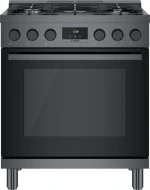 800 Series, Dual Fuel Freestanding Range, 30'', Black Stainless Steel - Image 3