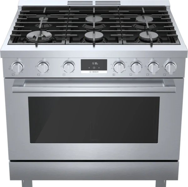 800 Series, Dual Fuel Freestanding Range, 36'', Stainless Steel - Image 3