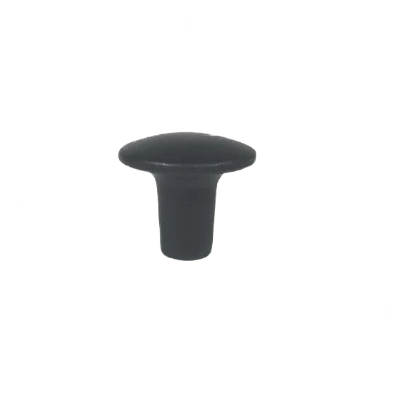 Acorn Small Matte Black Smooth Cabinet Knob Pull, 1 in. - Image 3