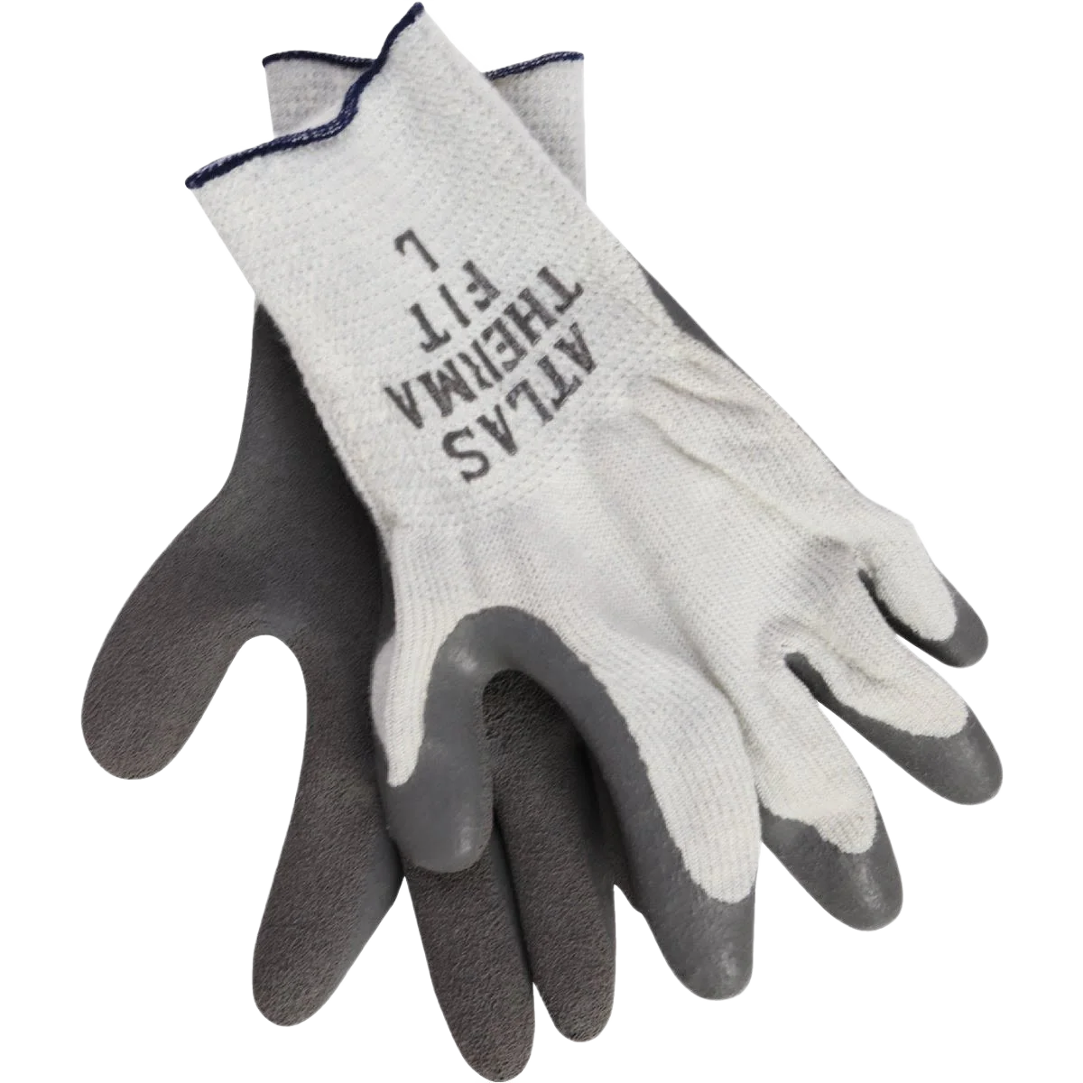 Atlas Men's Large Latex Dipped Knit Outdoor Work Gloves