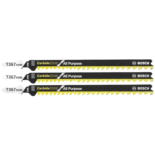 Bosch 5-1/4 In. All-Purpose T-Shank Jigsaw Blades, 3-Pack