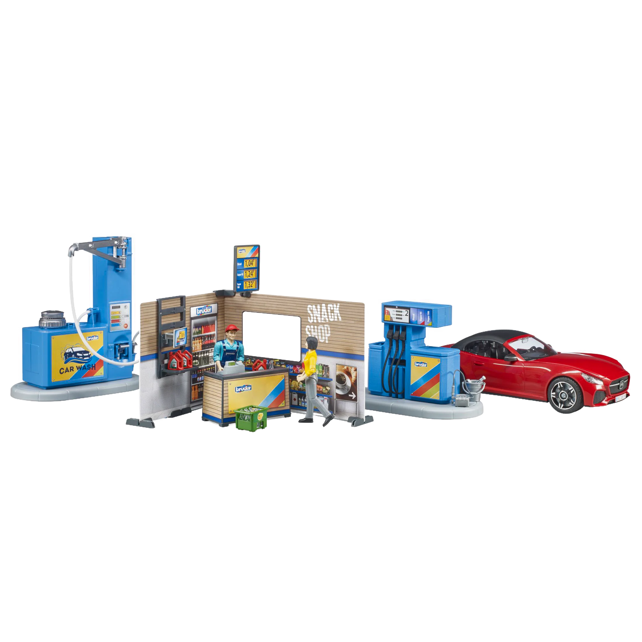 Bruder Bworld Gas Station with Car Wash - Image 2