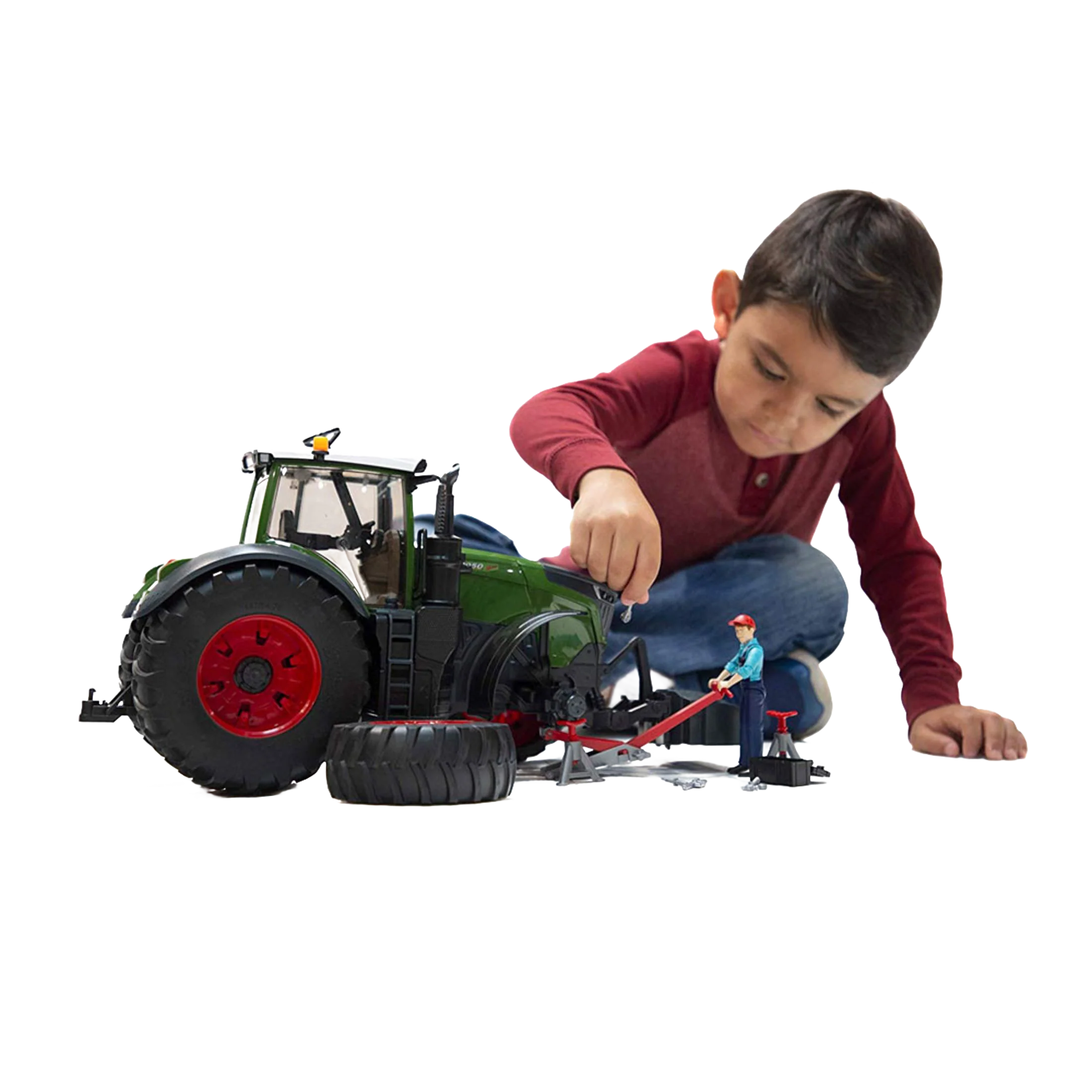 Bruder Fendt X 1000 Tractor with Repair Accessories - Image 2