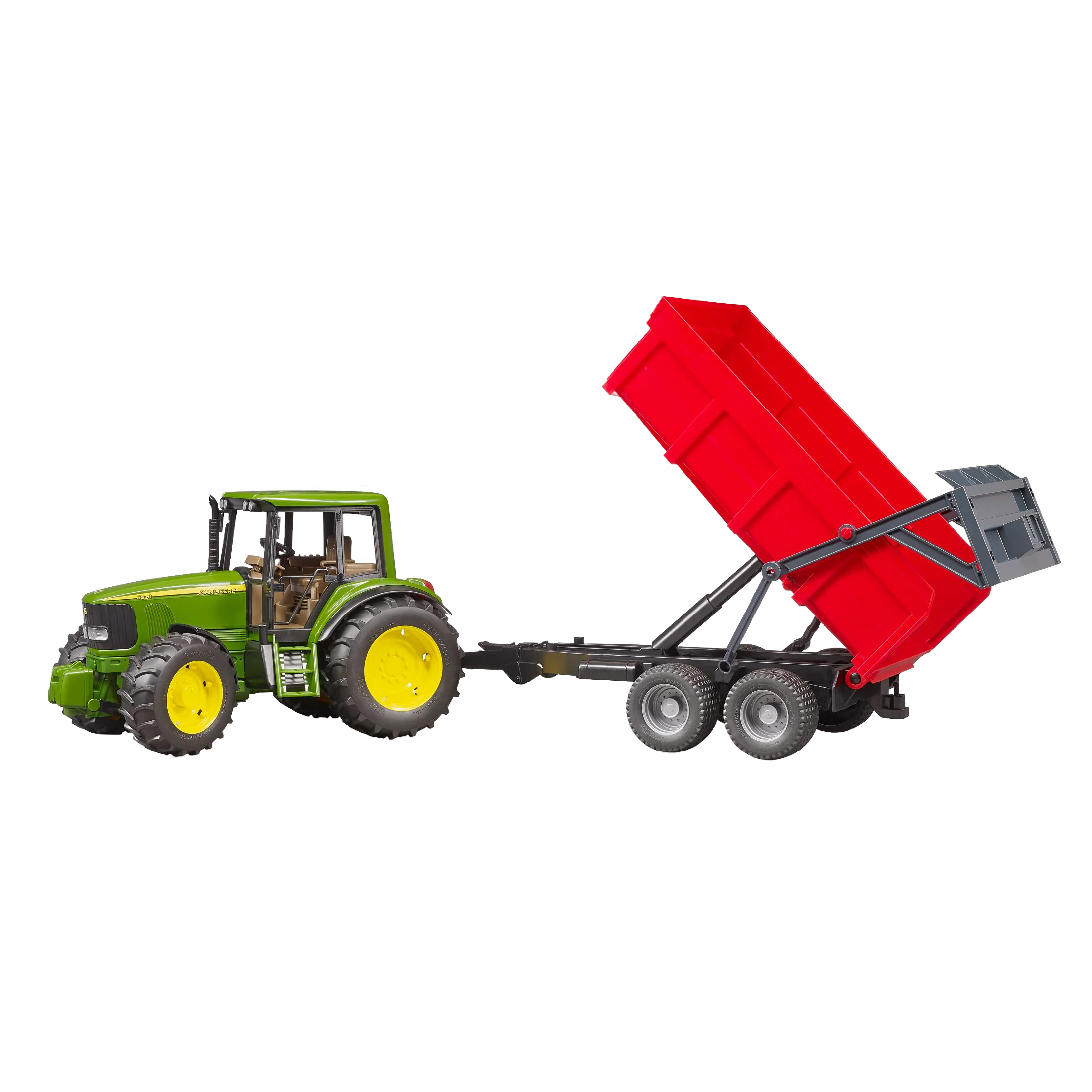 Bruder John Deere 6920 with Tipping Trailer - Image 6