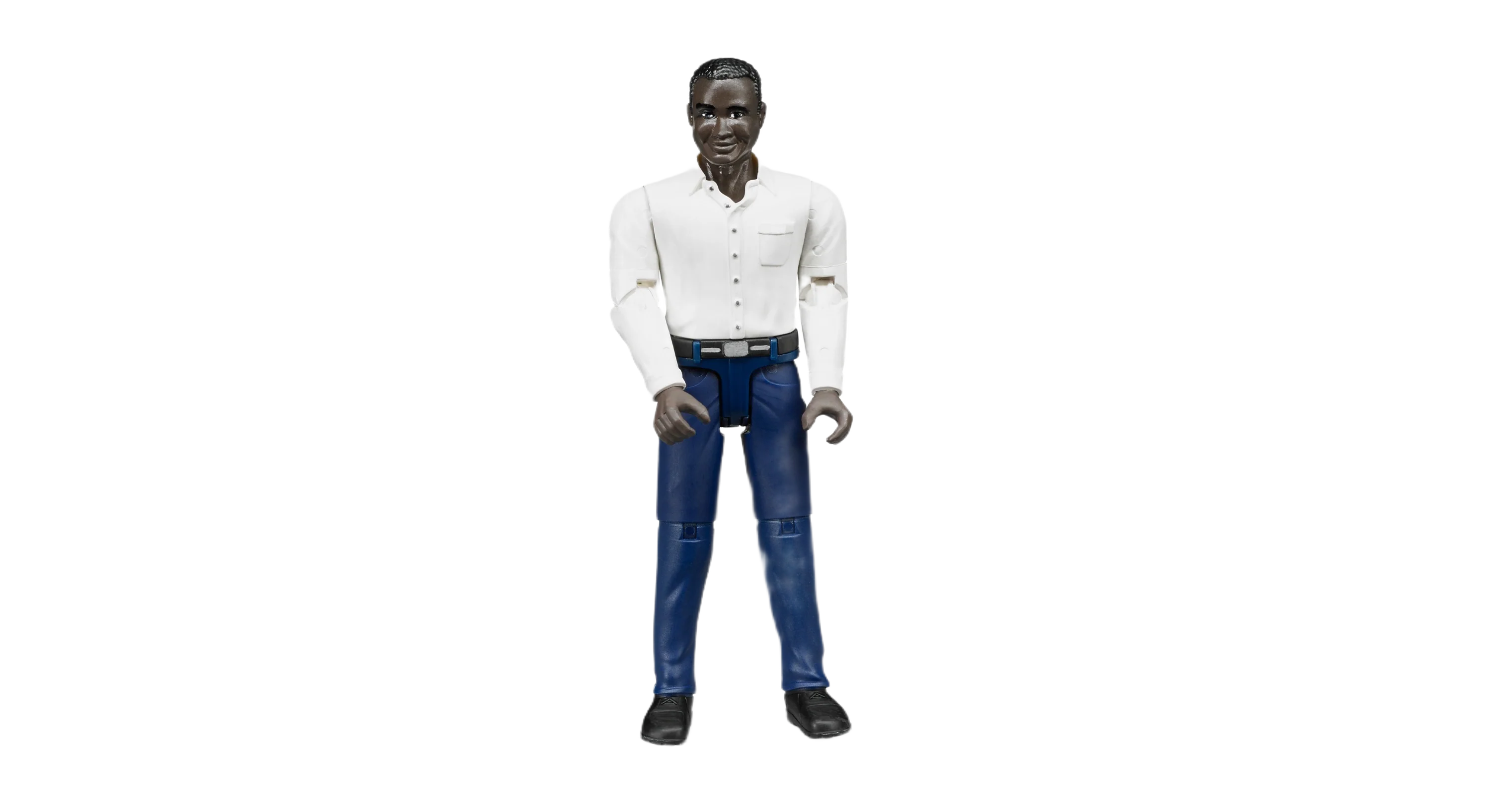 Bruder Man Dark Skin Dark Blue Jeans Toy Figure - Image 4