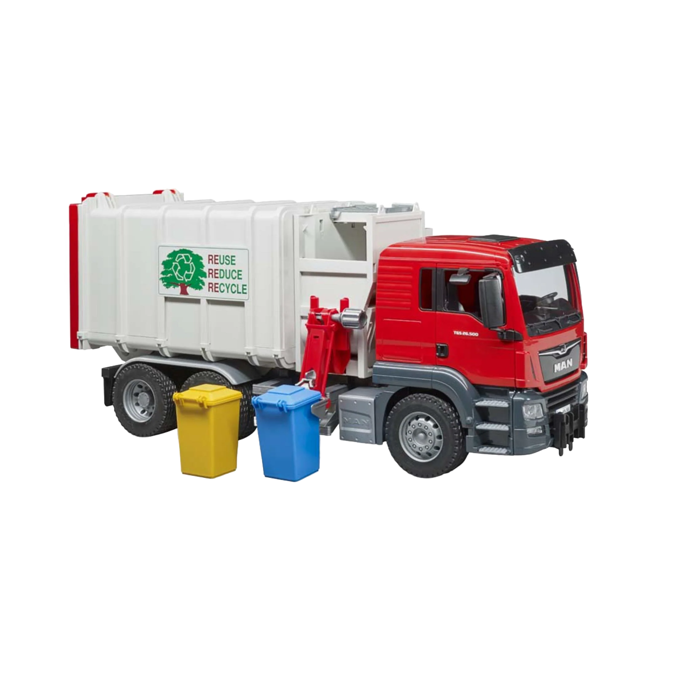 Bruder Man Tgs Side Loading Garbage Truck Vehicles - Toys - Image 2