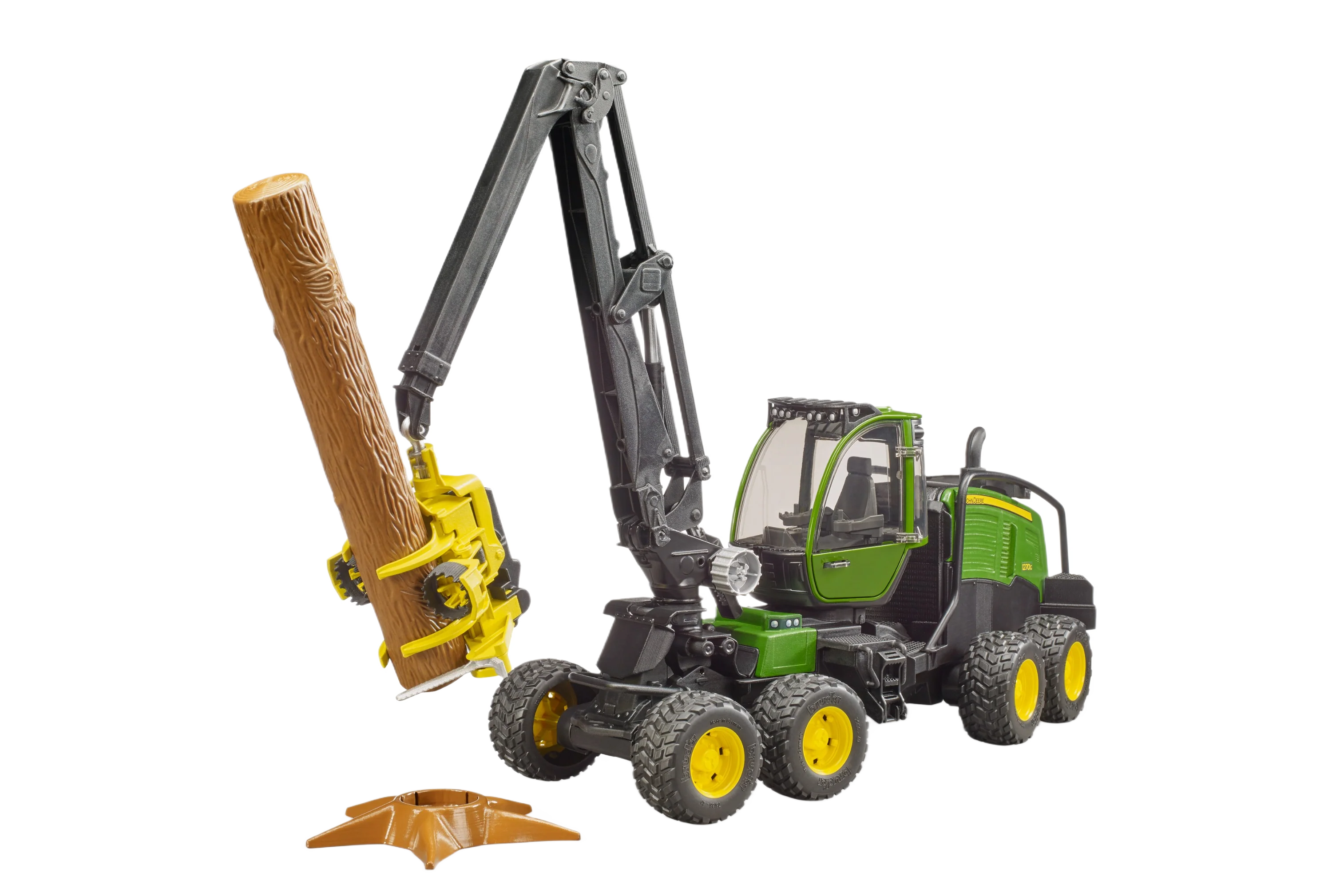 Bruder Toys John Deere 1270G Wheeled Harvester with Log - Image 9