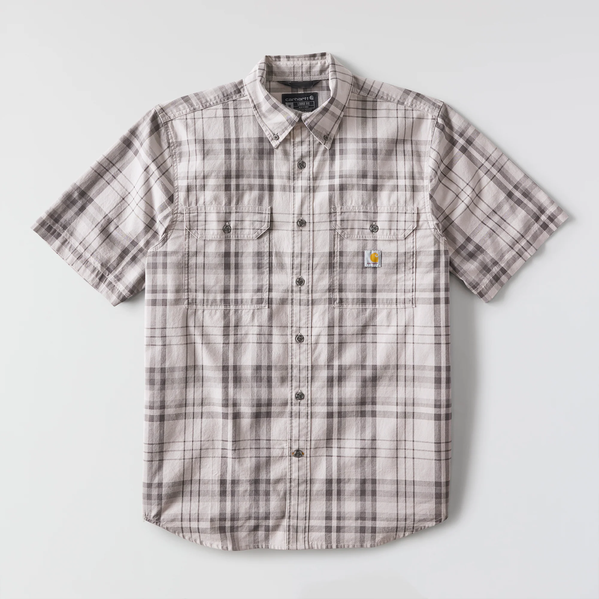 Carhartt Men's Fort Loose Short-Sleeve Plaid Shirt - Image 9