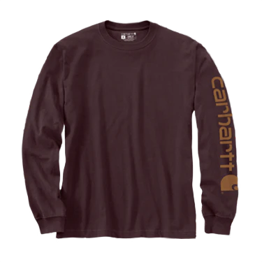 Carhartt Men's Loose Fit Heavyweight Logo Sleeve Graphic Long Sleeve T-Shirt - Image 52