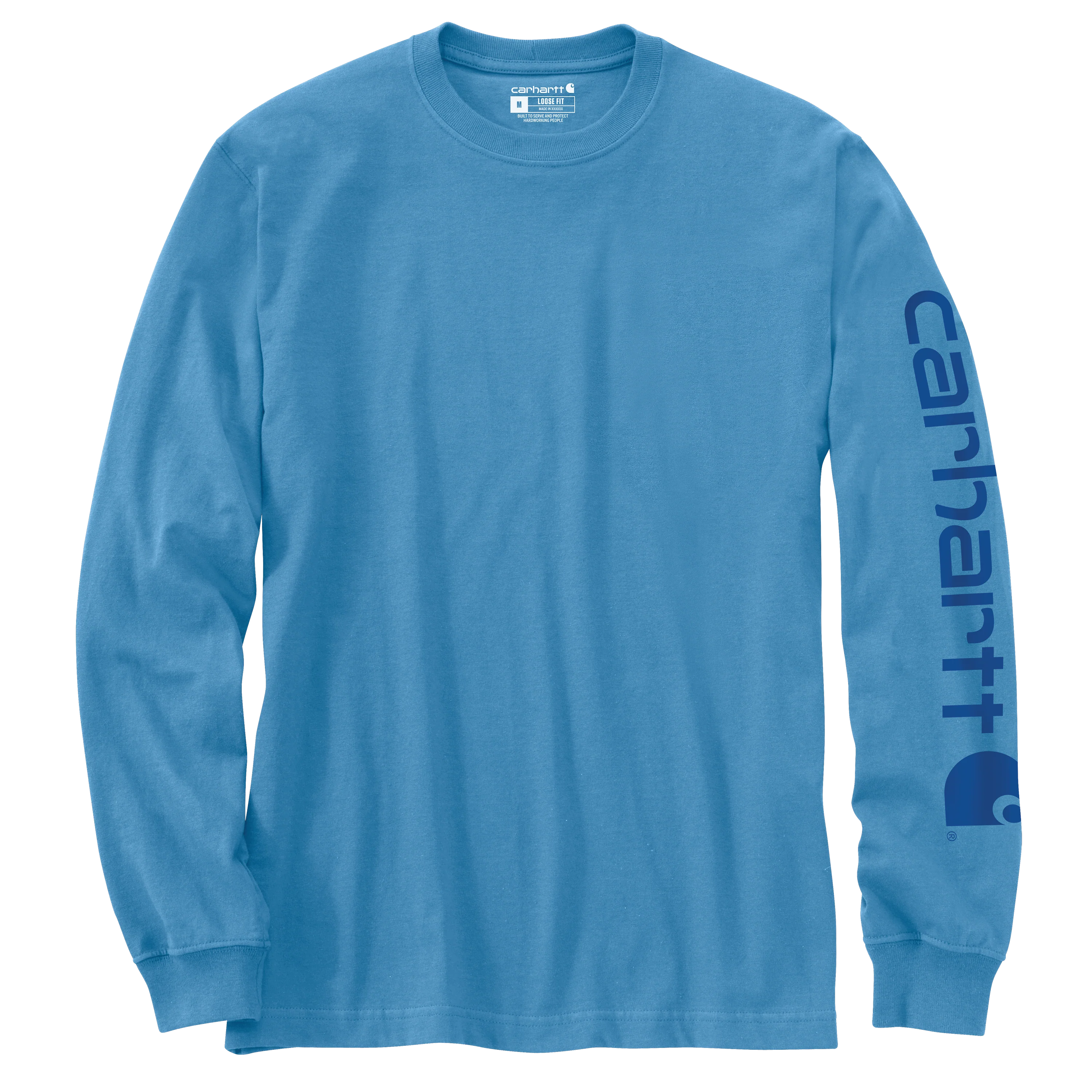 Carhartt Men's Loose Fit Heavyweight Logo Sleeve Graphic Long Sleeve T-Shirt - Image 66