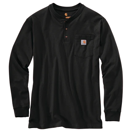 Carhartt Men's Loose Fit Heavyweight Long-Sleeve Pocket Henley T-Shirt - Image 7