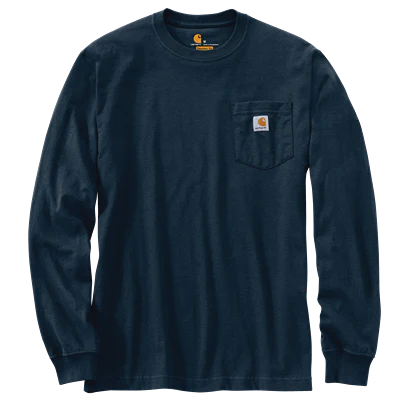 Carhartt Men's Loose Fit Heavyweight Long-Sleeve Pocket T-Shirt - Image 38