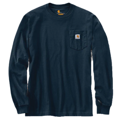 Carhartt Men's Loose Fit Heavyweight Long-Sleeve Pocket T-Shirt - Image 42