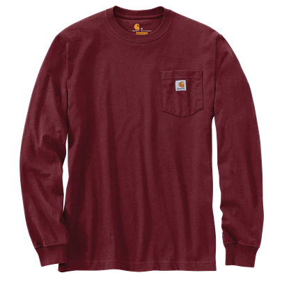 Carhartt Men's Loose Fit Heavyweight Long-Sleeve Pocket T-Shirt - Image 50