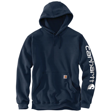Carhartt Men's Loose Fit Midweight Logo Sleeve Graphic Hoodie - Image 143