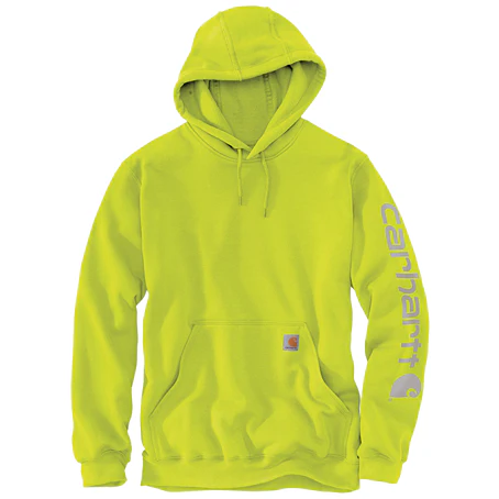 Carhartt Men's Loose Fit Midweight Logo Sleeve Graphic Hoodie - Image 22