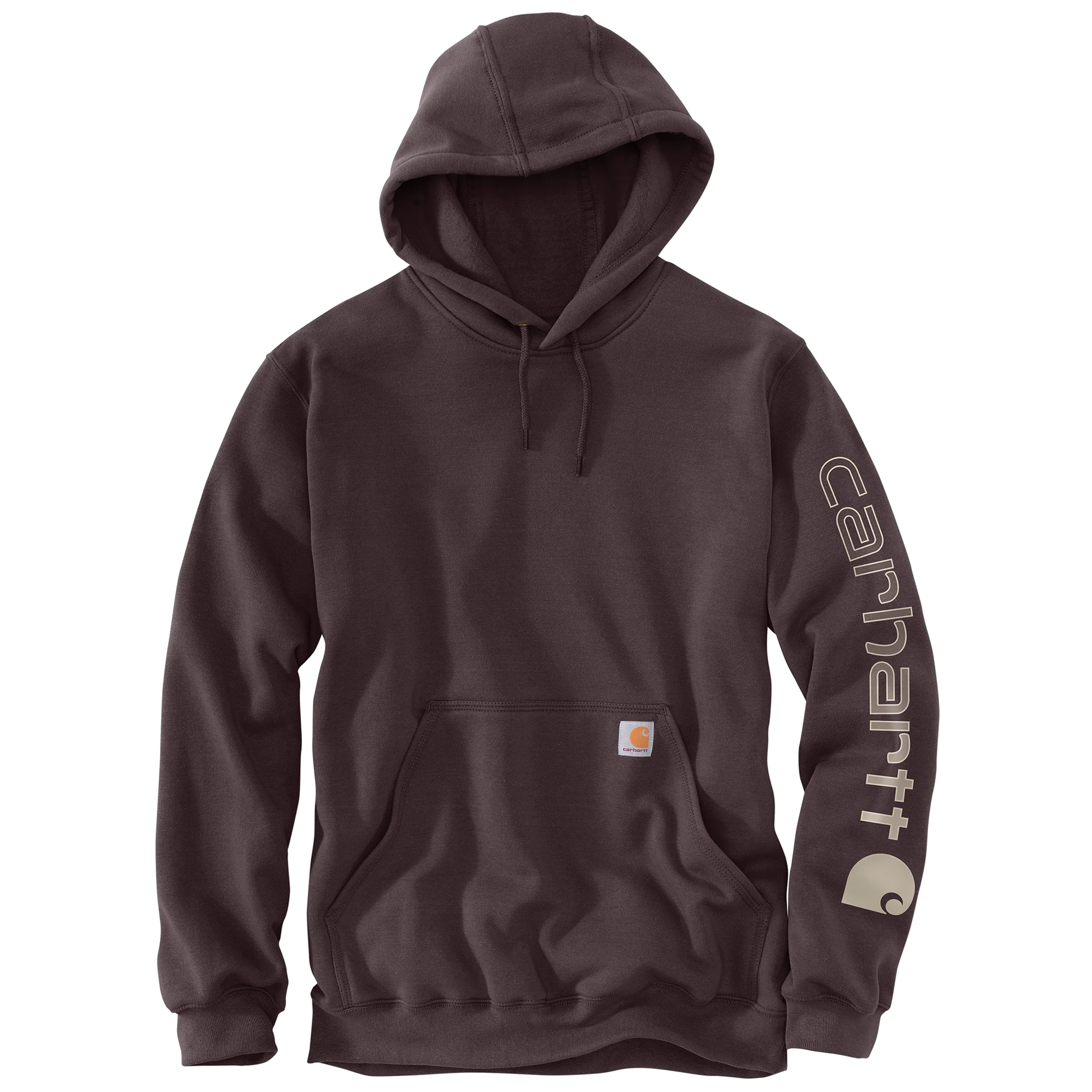 Carhartt Men's Loose Fit Midweight Logo Sleeve Graphic Hoodie - Image 57