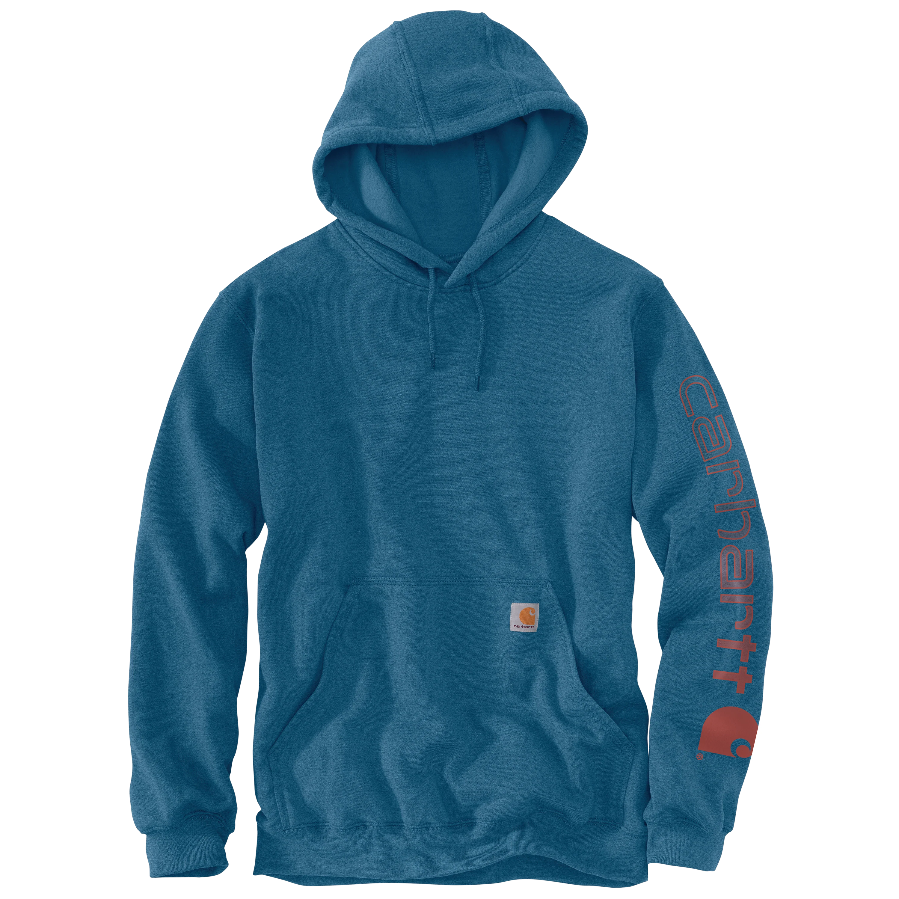 Carhartt Men's Loose Fit Midweight Logo Sleeve Graphic Hoodie - Image 75