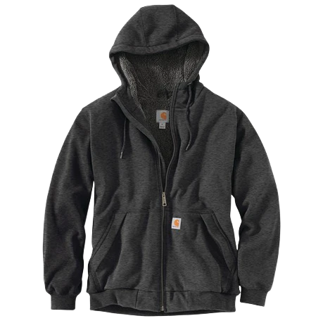 Carhartt Men's Rain Defender Relaxed Fit Midweight Sherpa-Lined Full-Zip Sweatshirt - Image 15