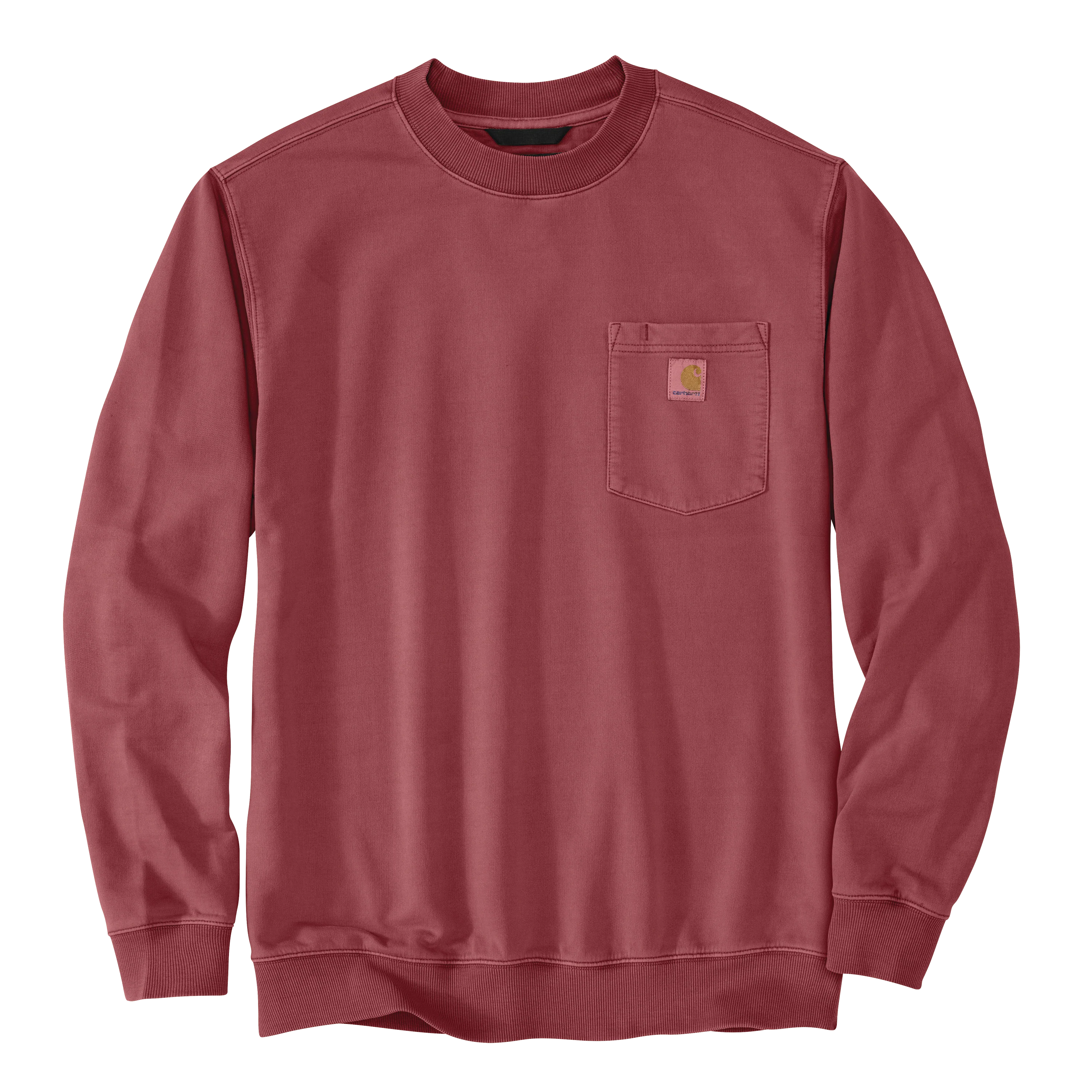 Carhartt Men's Relaxed Fit Midweight Garment Dye French Terry Crewneck Pocket Sweatshirt - Image 2