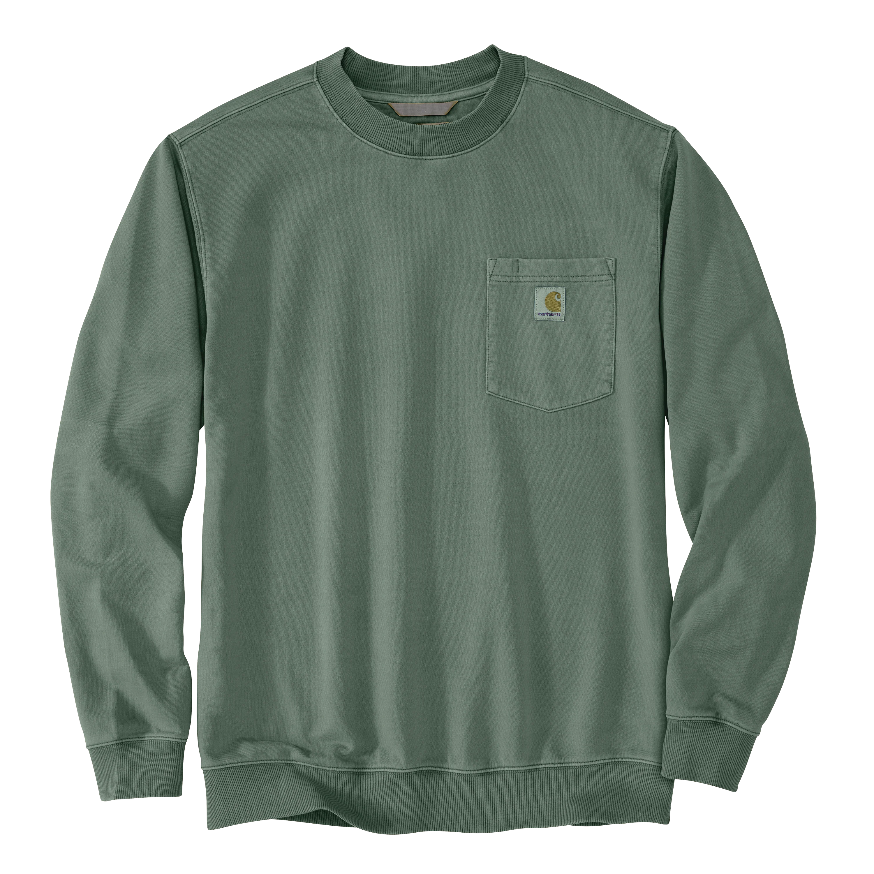 Carhartt Men's Relaxed Fit Midweight Garment Dye French Terry Crewneck Pocket Sweatshirt - Image 9