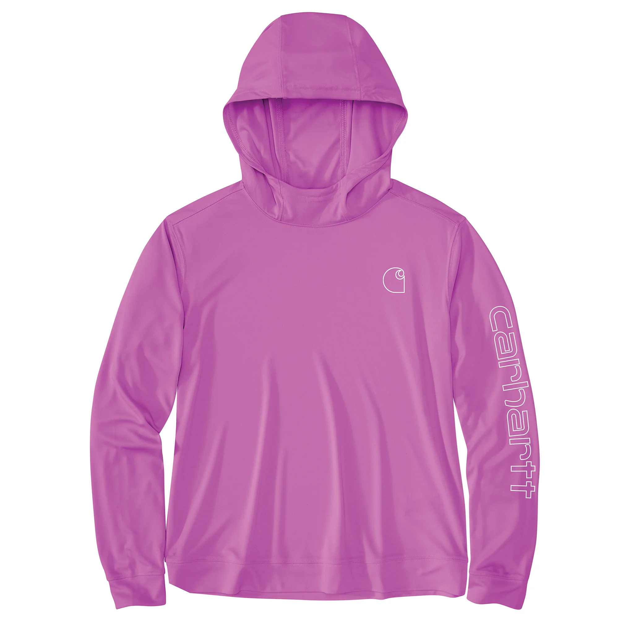 Carhartt Women's Force Sun Defender Lightweight Long-Sleeve Hooded Graphic T-Shirt - Image 18