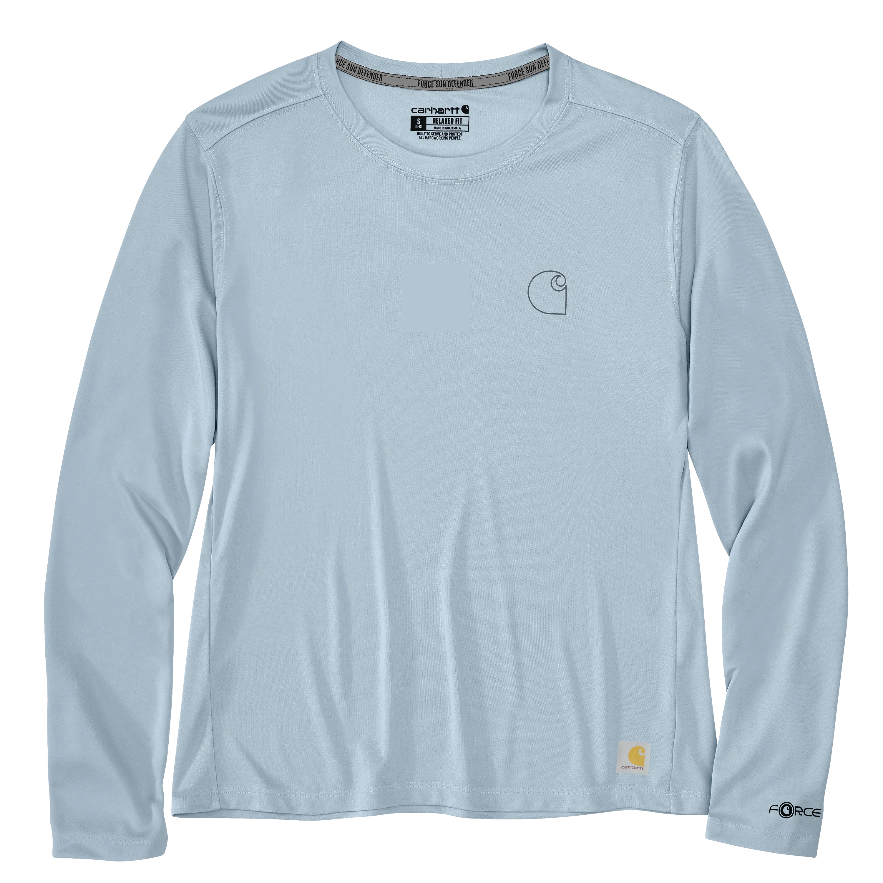 Carhartt Women's Force Sun Defender Relaxed Long Sleeve Logo T-Shirt - Image 5