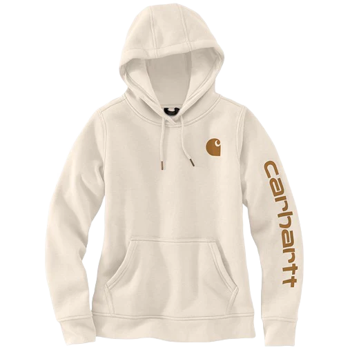 Carhartt Women's Relaxed Fit Midweight Logo/Sleeve Graphic Hoodie - Image 52