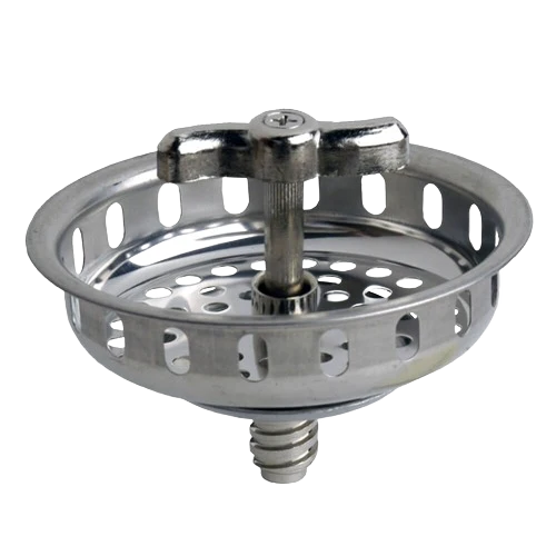 Danco 3-1/2" Twist Tight Strainer Basket Chrome