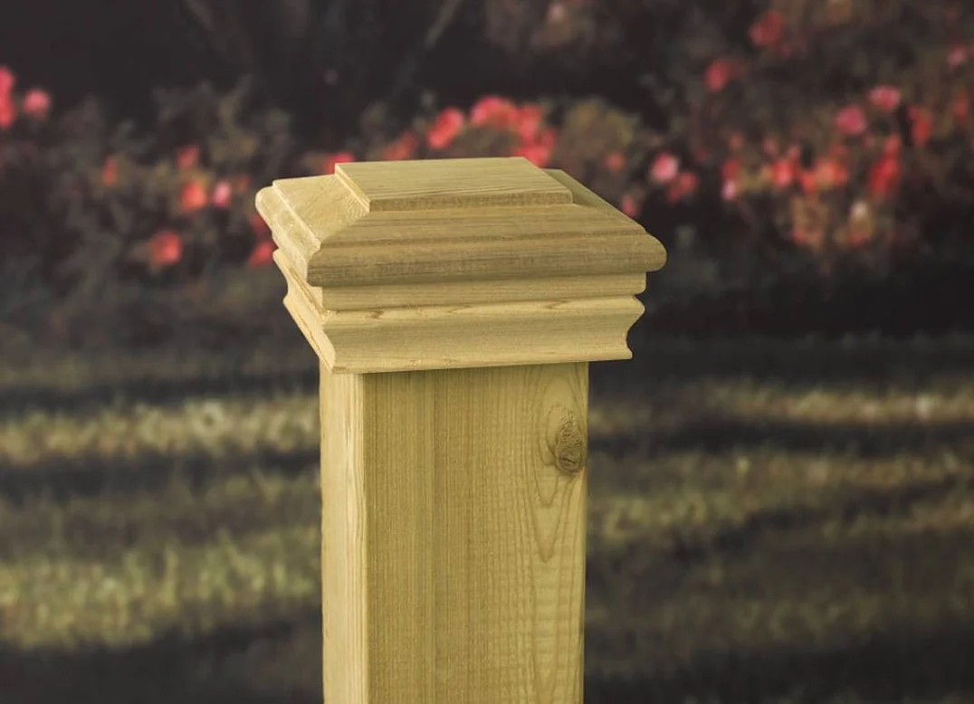 Deckorators 4 in. x 4 in. Newport Classic Pressure-Treated Wood Post Cap - Image 2