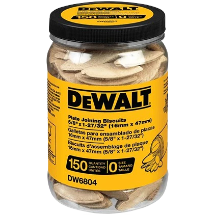 DEWALT Size No. 0 Plate Joining Biscuits, 150 Count