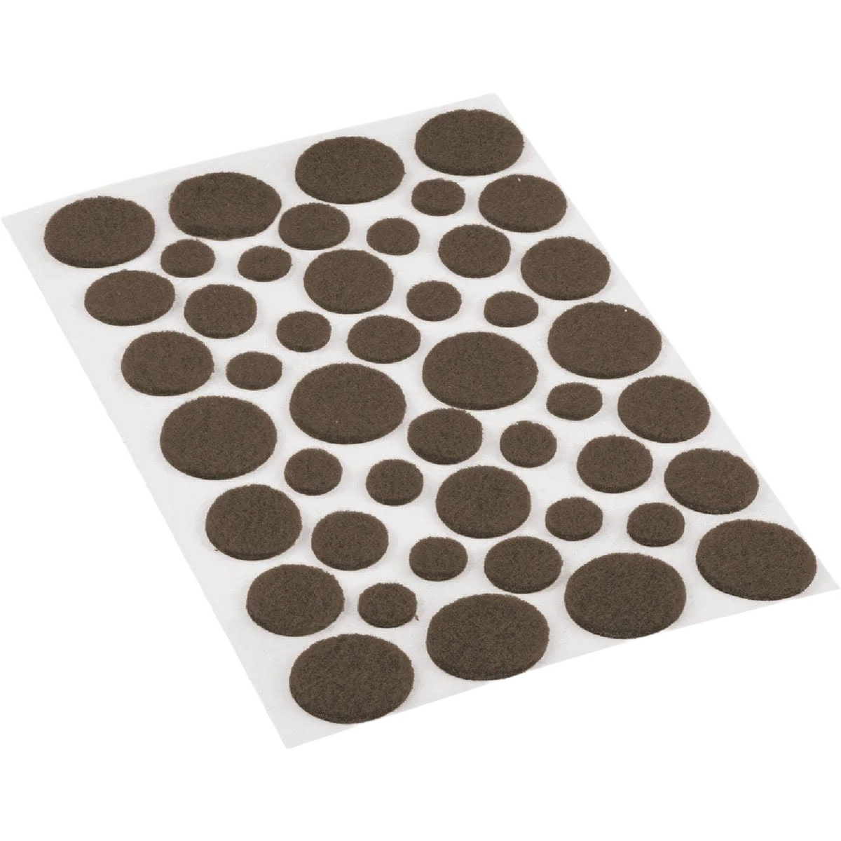 Do it Best Brown Assorted Self Adhesive Felt Pads, 46-Count