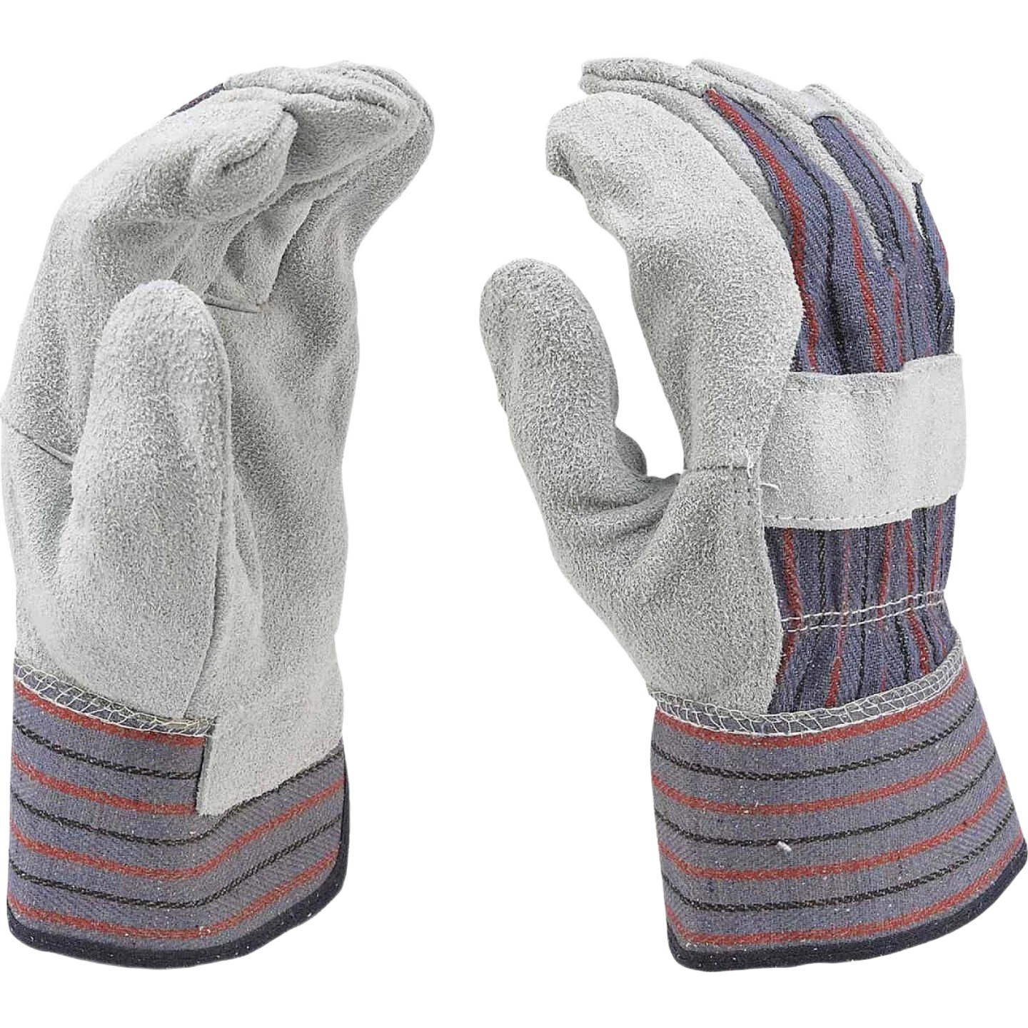 Do it Best Men's Large Blue & Gray Lightweight Leather Work Gloves - Image 2