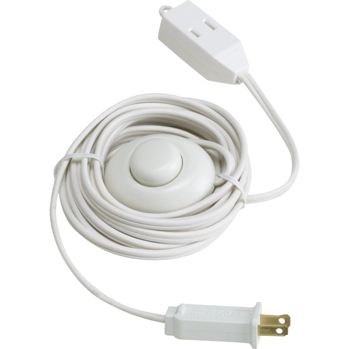 Do it Best White 18/2 Extension Cord with Foot Switch, 15 ft.