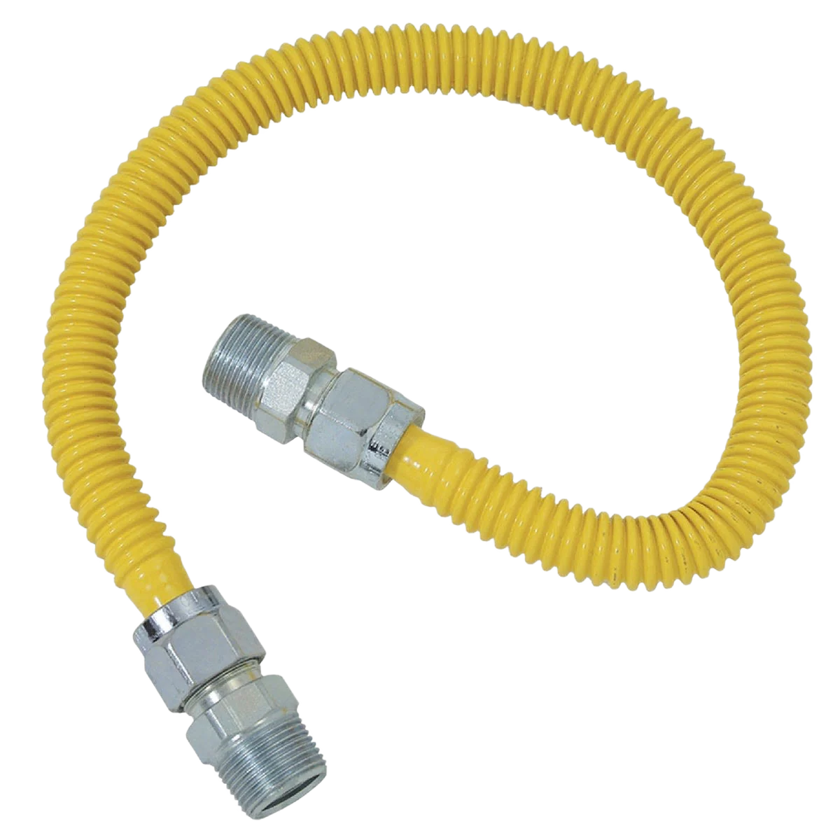 Dormont 5/8" OD x 36" Coated Stainless Steel Gas Connector, 3/4" MIP x 1/2" MIP