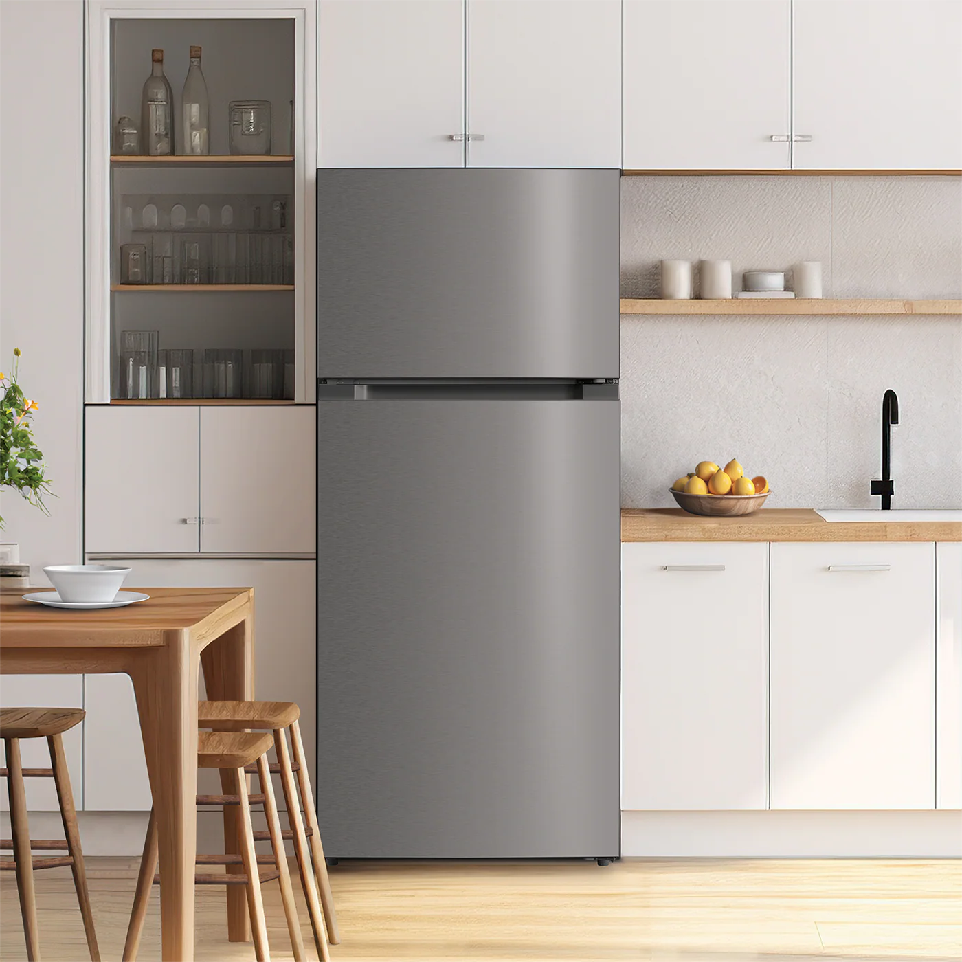 Element 16.0 cu. ft. Top Freezer Refrigerator - Stainless Steel, ENERGY STAR (ERT16CGDS) - Image 3