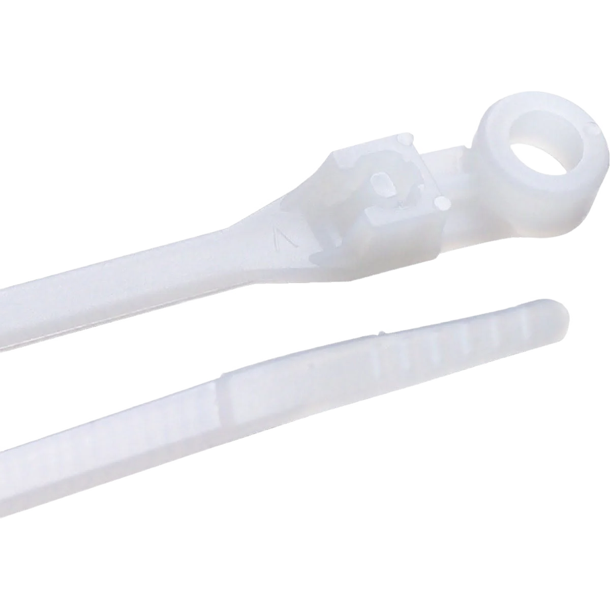 Gardner Bender 8 In. x 0.17 In. Natural Color Mounting Cable Tie, 100-Pack