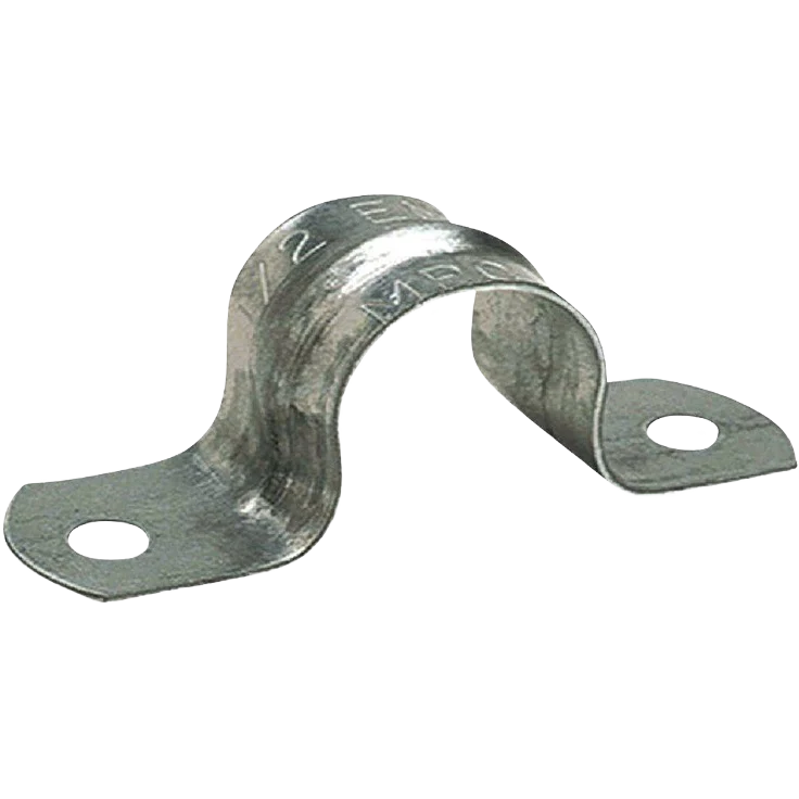 Halex 1/2" Click-On EMT 2-Hole Conduit Strap, 4-Pack