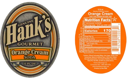 Hanks Orange Cream Soda, 12 oz. - Image 2