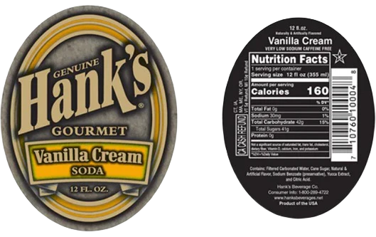Hanks Vanilla Cream Soda, 12 oz. - Image 2