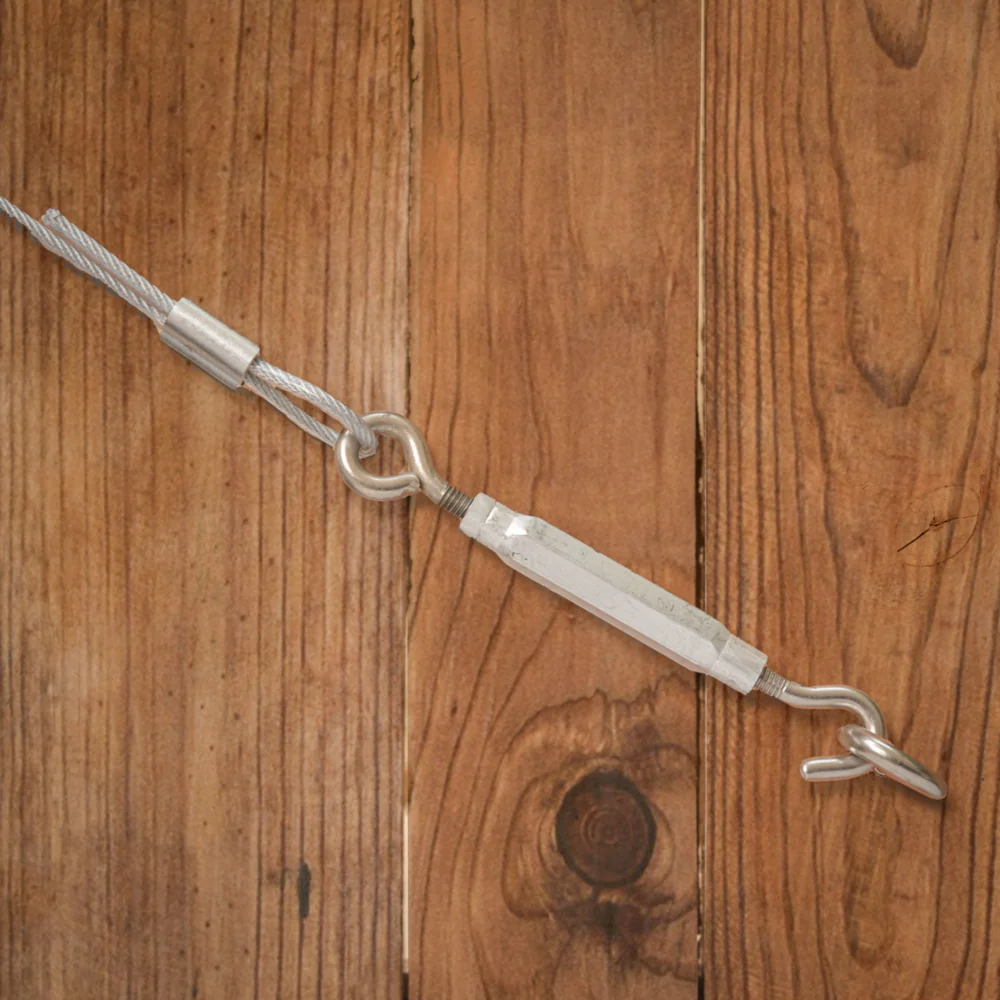National Hardware 5/16" x 9" Stainless Steel Hook & Eye Turnbuckle - Image 3