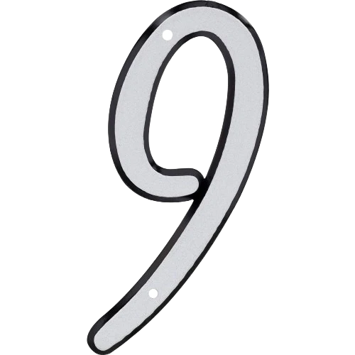 Hillman 4-In. Nail On Reflective House Number 9