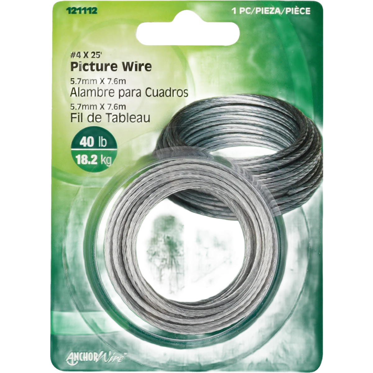 Hillman 40 Lb. Capacity 25 Ft. Picture Wire