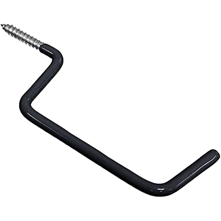 Hillman Black Vinyl Coated Ladder Hook, 6 in.