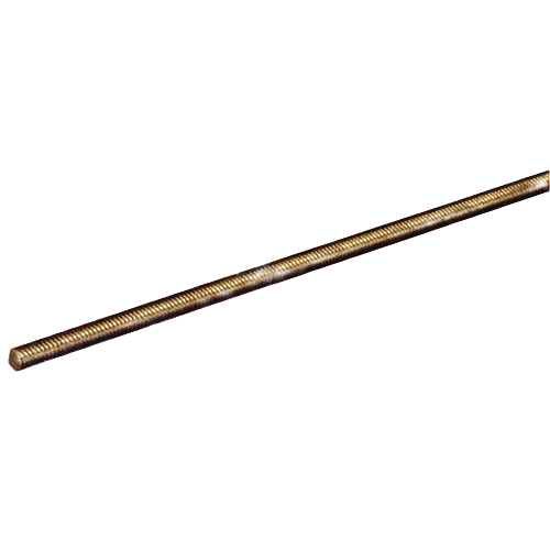 Hillman Brass Threaded Rod, 6-32 x 1 ft.