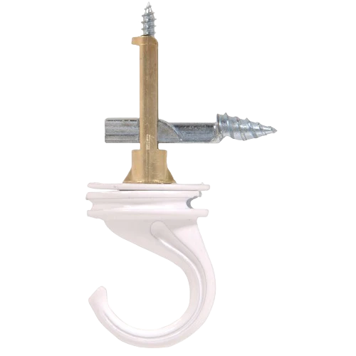 Hillman Cobra White Ceiling Hanger, 40 Lb.