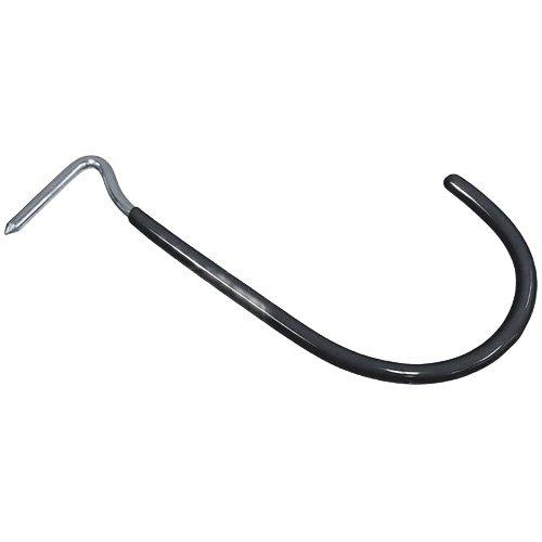 Hillman Curved Drive Hook- Black Vinyl Coated