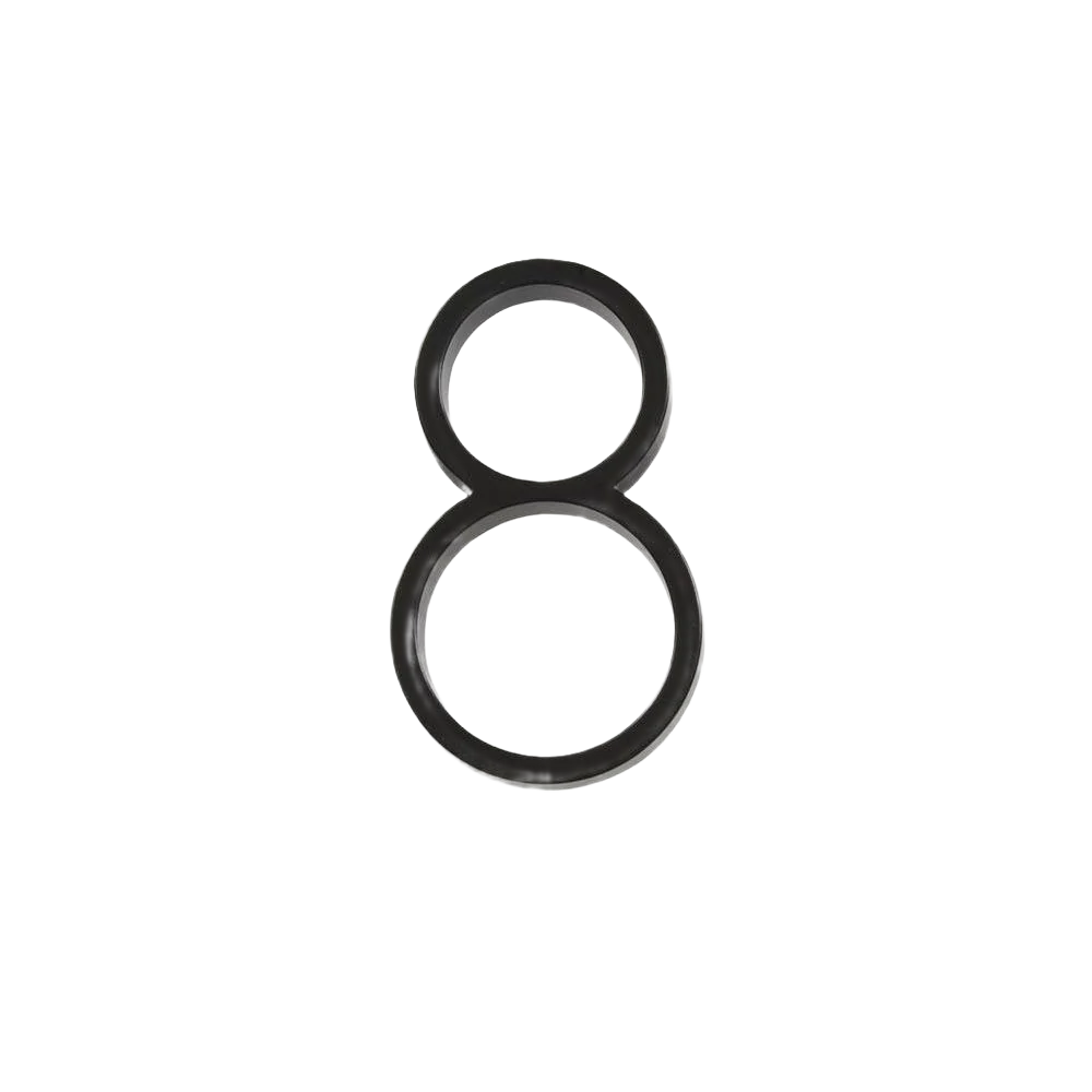 Hillman Distinctions 5-In. Floating Mount Black House Number 8